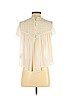 Trafaluc by Zara 100% Polyester Ivory Short Sleeve Blouse Size S - photo 2