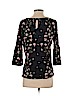 Lauren Conrad Black 3/4 Sleeve Top Size S - photo 2