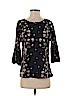 Lauren Conrad Black 3/4 Sleeve Top Size S - photo 1