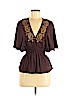 Tiny Brown 3/4 Sleeve Top Size M - photo 1
