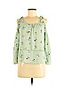 EM 100% Polyester Green Long Sleeve Blouse Size M - photo 1