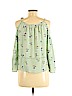 EM 100% Polyester Green Long Sleeve Blouse Size M - photo 2