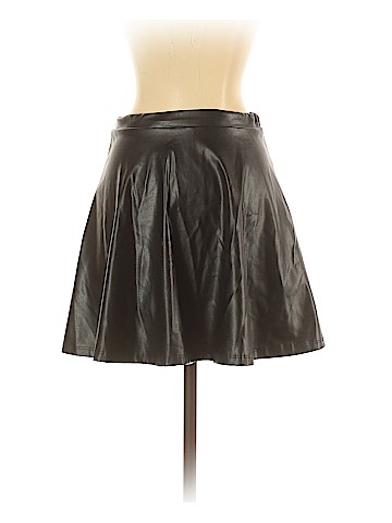 Cefian U.S.A. Faux Leather Skirt (view 2)
