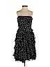 White House Black Market 100% Polyester Black Casual Dress Size 2 - photo 1