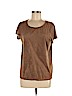 Max Studio Tan Short Sleeve T-Shirt Size M - photo 1