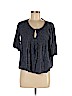 Abercrombie & Fitch Blue Short Sleeve Blouse Size M - photo 1