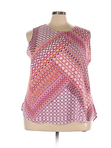 Rose & Olive Sleeveless Blouse (view 1)