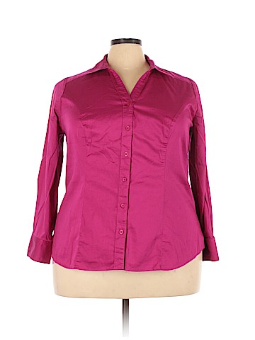 Lane Bryant Long Sleeve Button-Down Shirt (view 1)