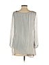 Prontomoda Giusy 100% Silk Gray 3/4 Sleeve Silk Top Size S - photo 2