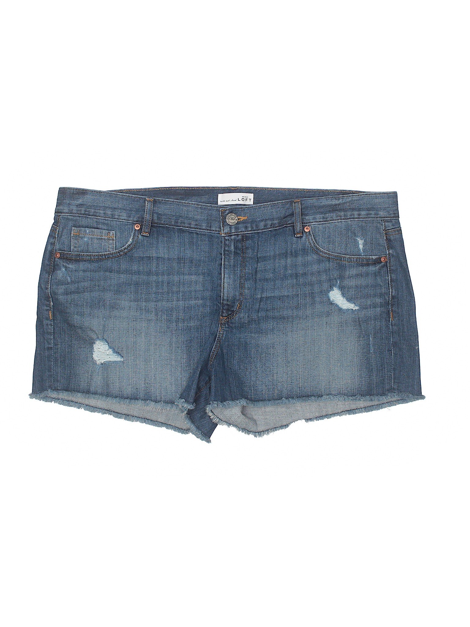 ann taylor loft denim shorts