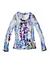 Etoile Du Monde 100% Polyester Blue Long Sleeve Top Size 1 - photo 1