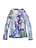 Etoile Du Monde 100% Polyester Blue Long Sleeve Top Size 1 - photo 2