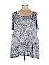 Artisan NY Blue Short Sleeve Top Size 3X - photo 1