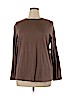 DressBarn Tan Long Sleeve T-Shirt Size 14 - 16 - photo 1