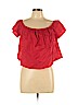Forever 21 Red Short Sleeve Blouse Size L - photo 1
