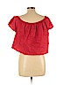 Forever 21 Red Short Sleeve Blouse Size L - photo 2