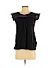 New York & Company 100% Nylon Black Short Sleeve Top Size S - photo 1
