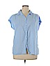 Old Navy Blue Sleeveless Button-Down Shirt Size XL - photo 1
