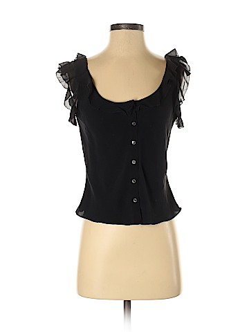 Calvin Klein Sleeveless Silk Top (view 1)