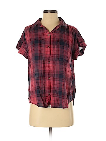 American Eagle Outfitters Short Sleeve Button-Down Shirt (view 1)