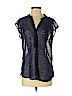 Old Navy Blue Short Sleeve Blouse Size S - photo 1