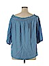 New Nexx York 100% Lyocell Blue 3/4 Sleeve Top Size XL - photo 2