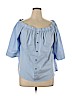 Vince Camuto Blue 3/4 Sleeve Top Size XL - photo 1