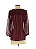 Ann Taylor 100% Rayon Burgundy 3/4 Sleeve Blouse Size XS - photo 2