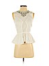 BCBGMAXAZRIA 100% Cotton White Sleeveless Blouse Size XXS - photo 1