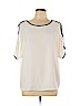 Vince Camuto 100% Polyester White Short Sleeve Blouse Size M - photo 1