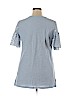 Suzanne Betro 100% Cotton Blue Short Sleeve Top Size XL - photo 2