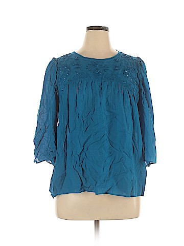 Ann Taylor LOFT 3/4 Sleeve Blouse (view 1)