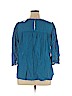 Ann Taylor LOFT 100% Rayon Blue 3/4 Sleeve Blouse Size XL - photo 2