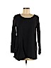 Purejill 100% Cotton Black Long Sleeve Top Size M - photo 1