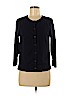 Ann Taylor LOFT 100% Cotton Blue Cardigan Size M - photo 1