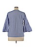 Jane and Delancey 100% Cotton Blue 3/4 Sleeve Blouse Size L - photo 2