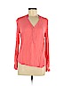 a.n.a. A New Approach 100% Rayon Pink Long Sleeve Blouse Size M - photo 1
