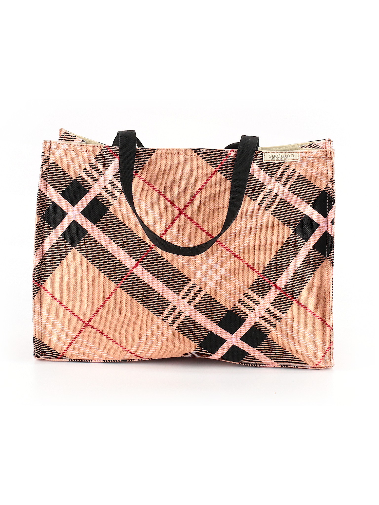 Spartina 449 Color Block Plaid Pink Tote One Size - 65% off | thredUP
