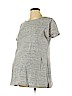 Old Navy - Maternity 100% Cotton Gray Short Sleeve T-Shirt Size L - photo 1
