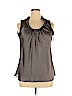 Assorted Brands 100% Polyester Gray Sleeveless Blouse Size XL - photo 1