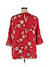Skies Are Blue 100% Polyester Red 3/4 Sleeve Blouse Size 1X - photo 2