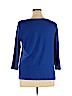 Lands' End 100% Cotton Blue 3/4 Sleeve Top Size XL - photo 2