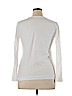 Ann Taylor LOFT 100% Cotton White Long Sleeve T-Shirt Size L - photo 2