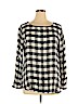Ann Taylor LOFT Black Long Sleeve Blouse Size XL - photo 1