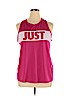 Nike 100% Polyester Pink Active Tank Size XL - photo 1