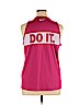 Nike 100% Polyester Pink Active Tank Size XL - photo 2