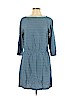 Uniqlo 100% Rayon Blue Casual Dress Size L - photo 1