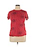 Torrid 100% Cotton Red Short Sleeve T-Shirt Size 2X Plus (2) - photo 1