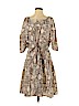 Ann Taylor LOFT 100% Polyester Brown Casual Dress Size S - photo 1