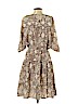 Ann Taylor LOFT 100% Polyester Brown Casual Dress Size S - photo 2